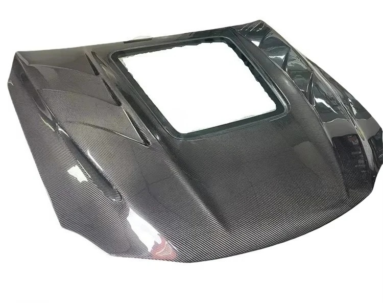 Suitable for 06-12  IS Carbon Fiber Transparent Glass Front Engine Hood